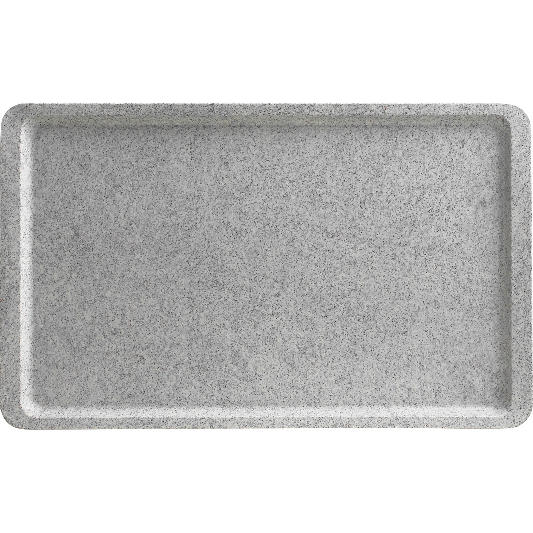 Tablett Polyester Versa glatt EN 1/1 530 x 370 mm granit